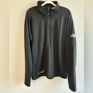 The North Face Men Quarter Zip Lightweight Sweater with Logo Size Large